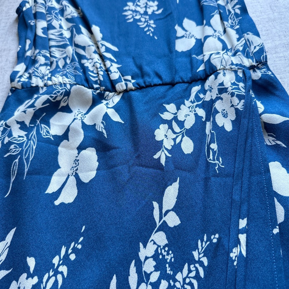 NWT Reformation Truett Dress Cyanotype Blue Floral Size 2 - Picture 5 of 8